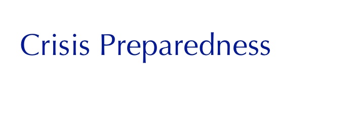 Crisis Preparedness
